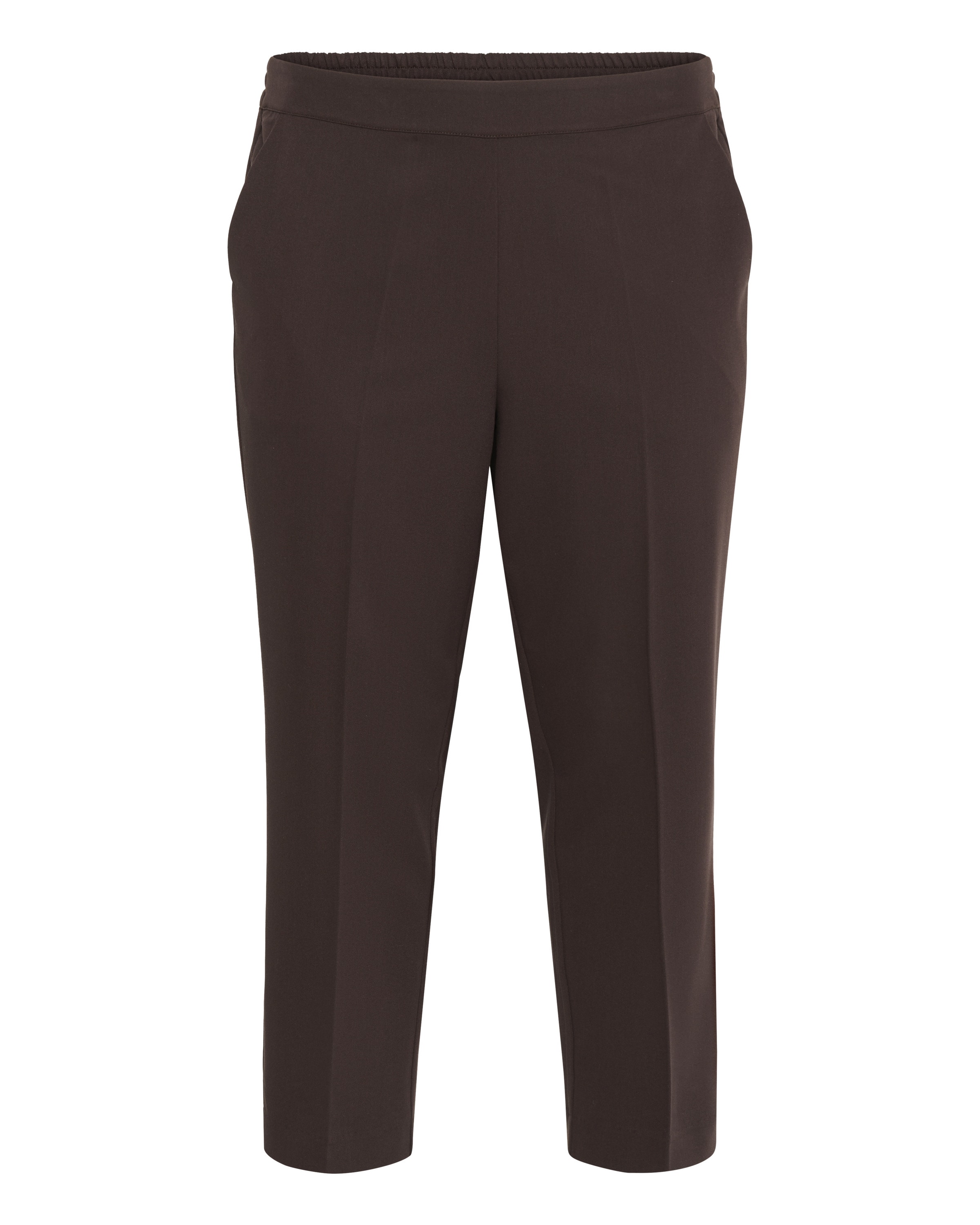 KAFFE CURVE Regular Hose in Braun: Vorderseite