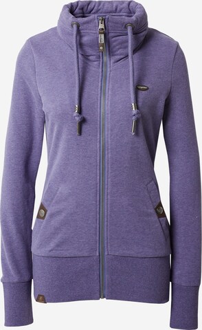 Ragwear Zip-Up Hoodie 'RYLIE' in Blue: front