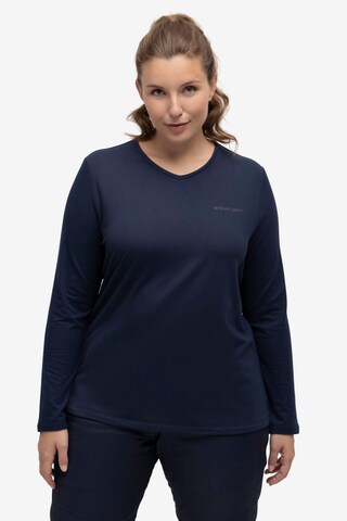 Ulla Popken T-shirt i blå: framsida
