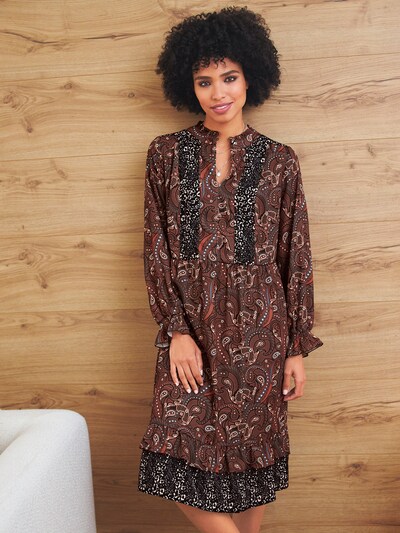 heine Shirt dress in Brown / Mixed colours, Item view
