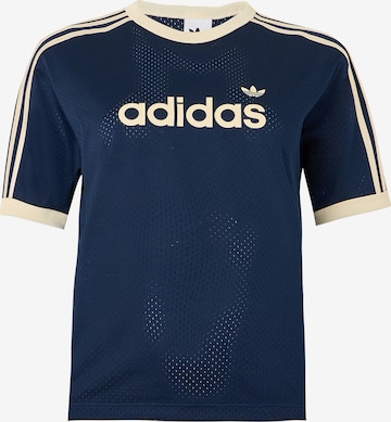 T-shirt 'Linear' ADIDAS ORIGINALS en bleu : devant