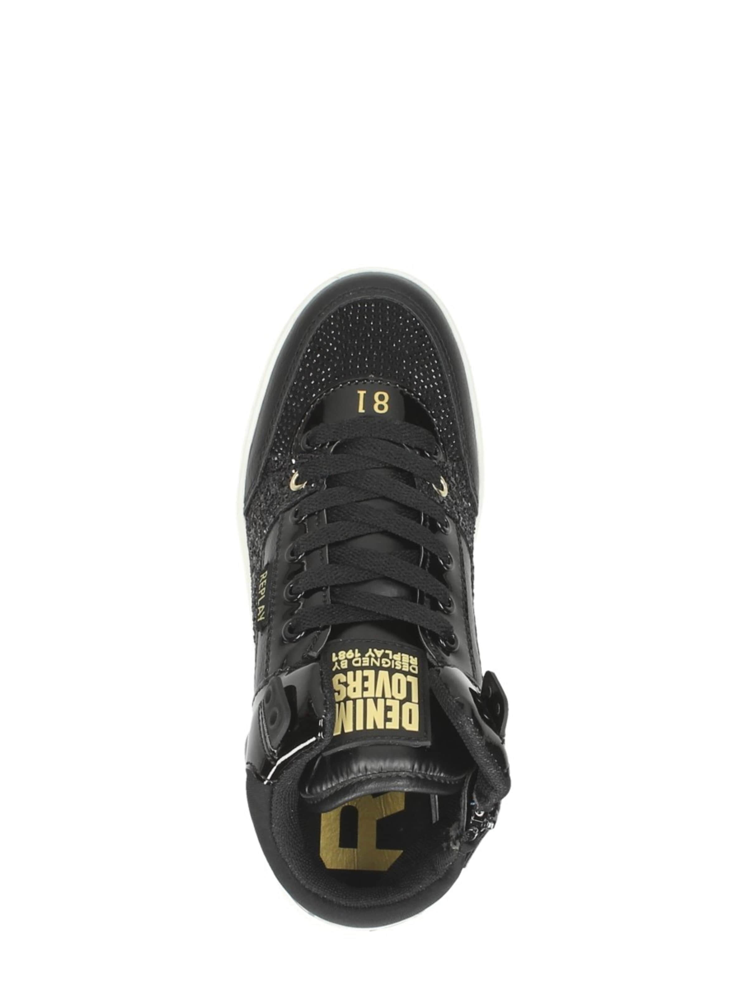Baskets 'Cobra Mid' REPLAY en noir