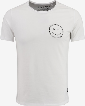 Key Largo Shirt 'MT THINK' in Wit: voorkant