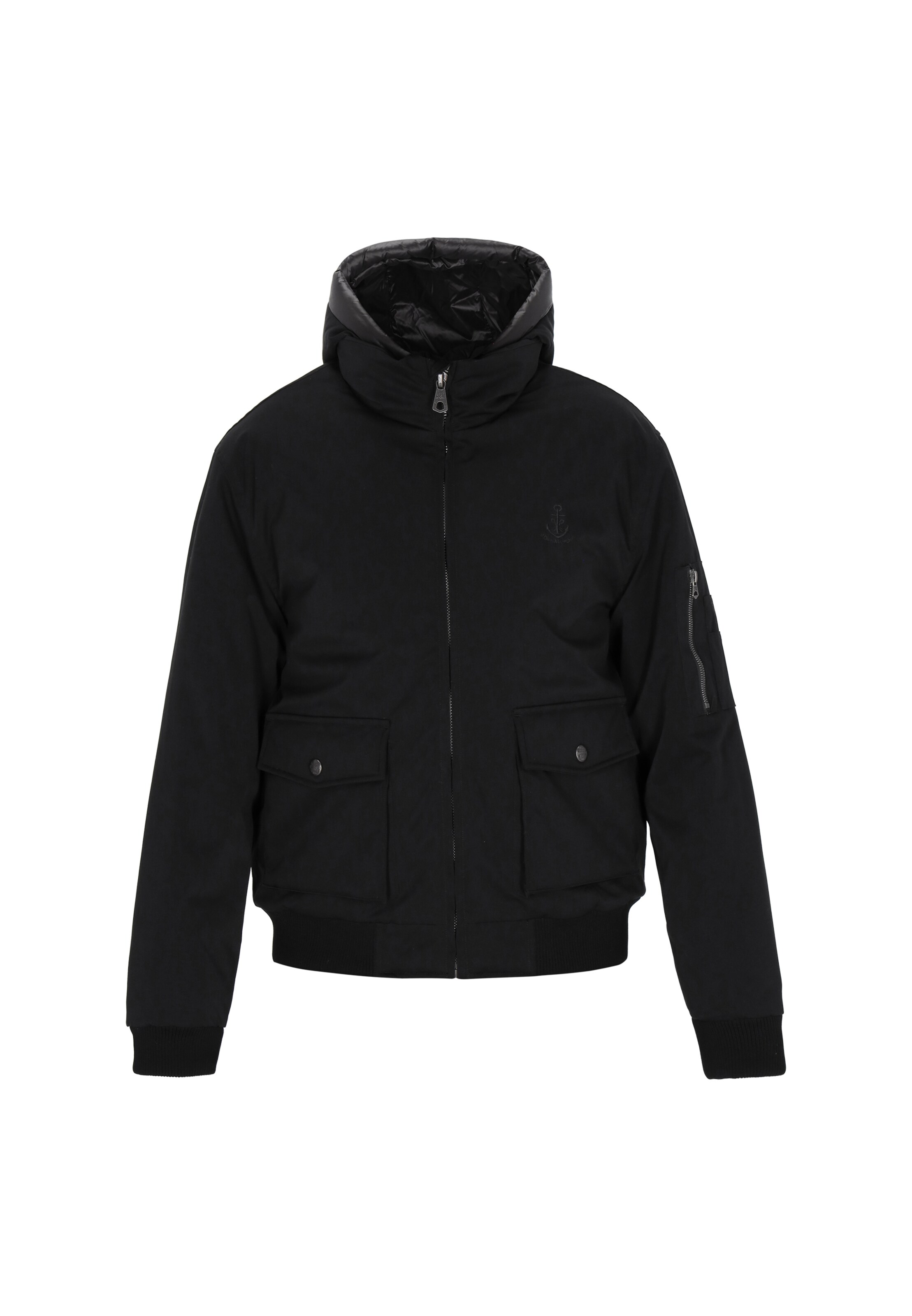 Veste mi-saison DreiMaster Vintage en noir : devant