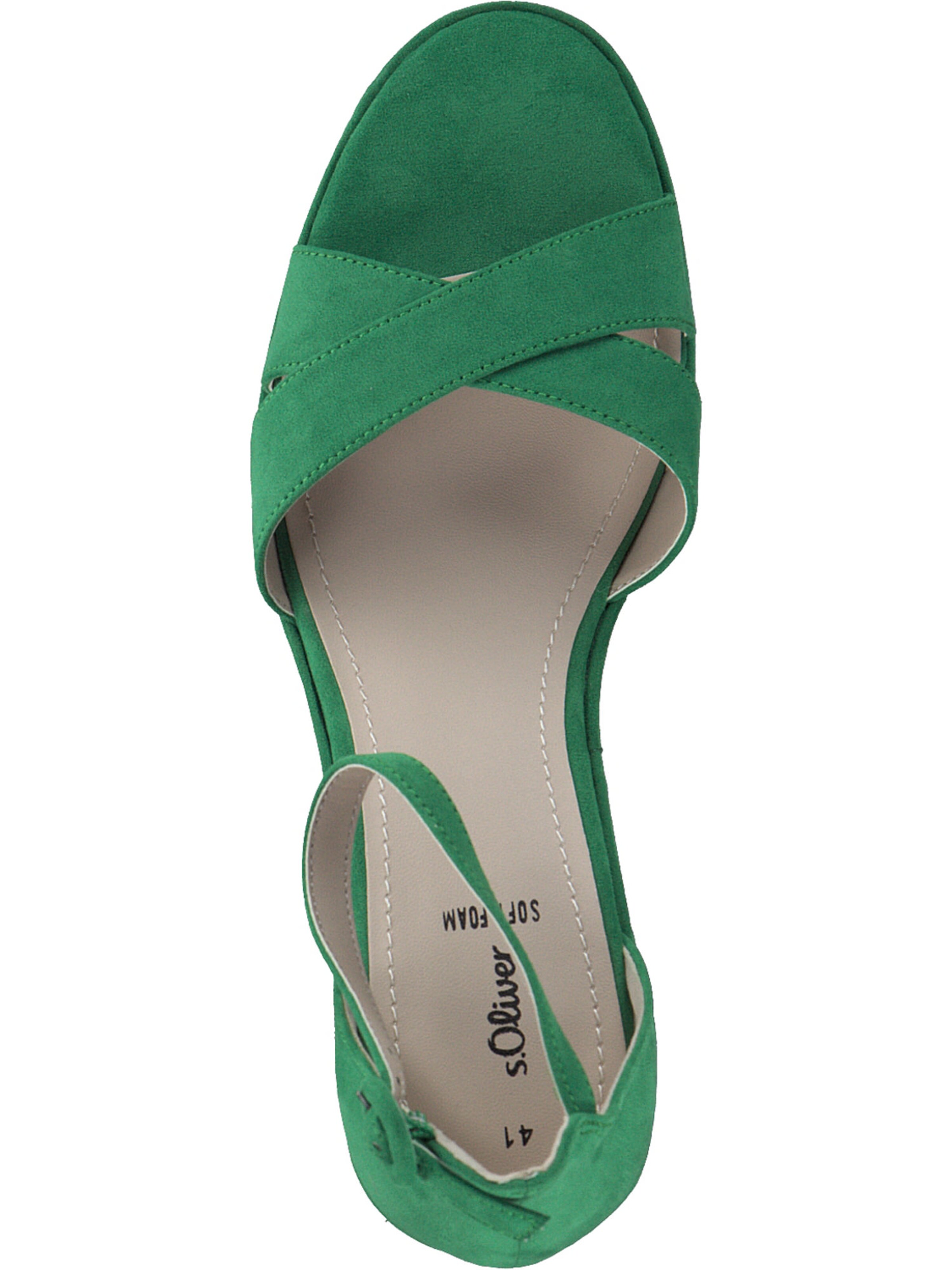 s.Oliver Strap Sandals '28318' in Green