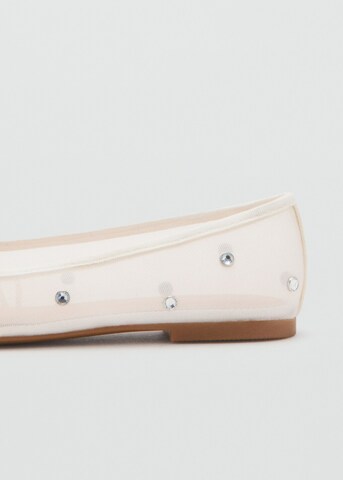 MANGO KIDS Ballet Flats 'Invi' in White