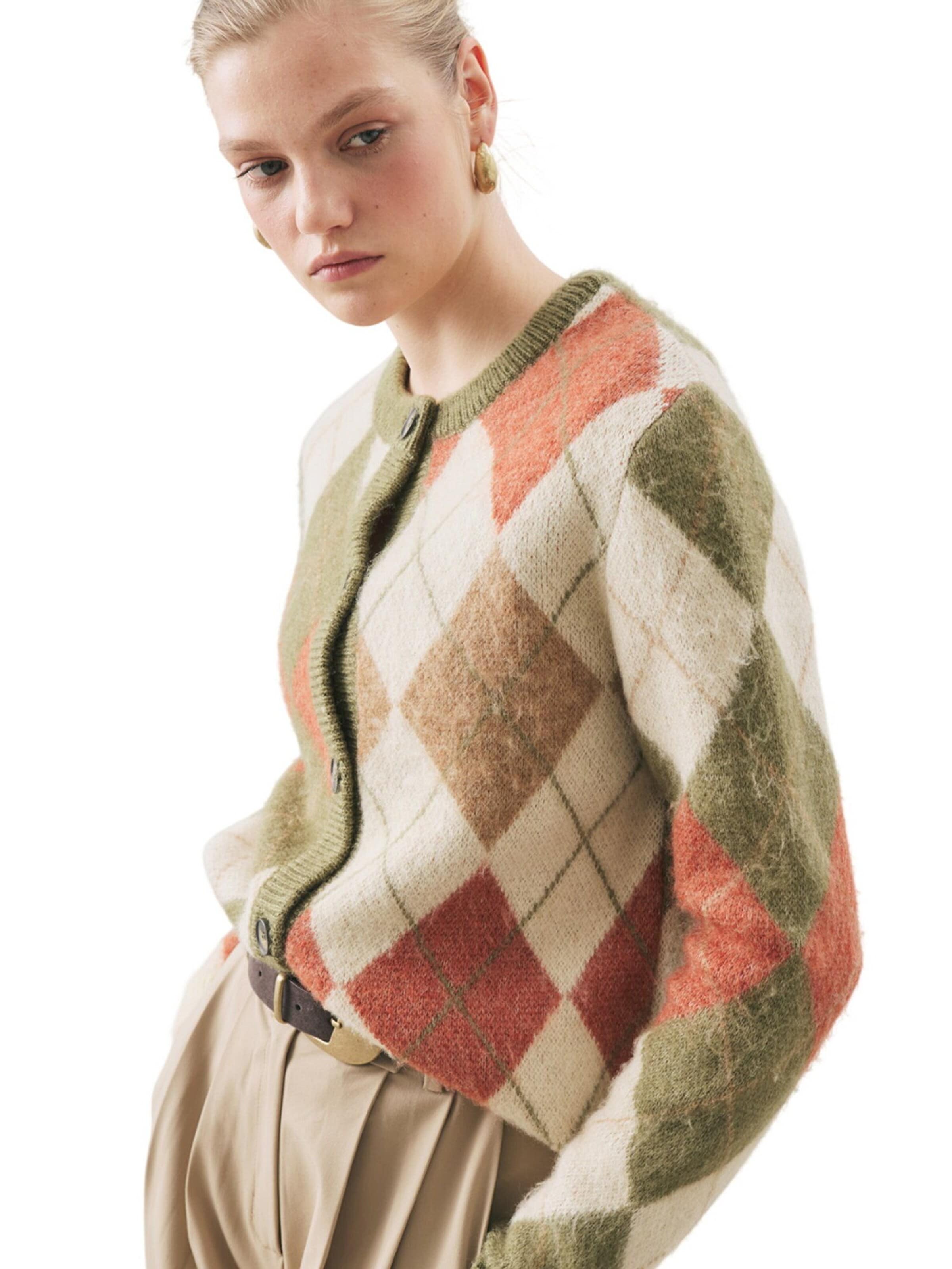 MANUKA Knit cardigan in Green