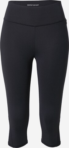ESPRIT SPORT Sportovní kalhoty – černá: přední strana