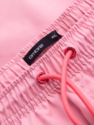 Ombre Zwemshorts in Roze