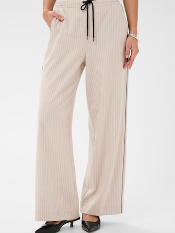 Kaffe Wide leg Pants 'KASerena' in Grey: front