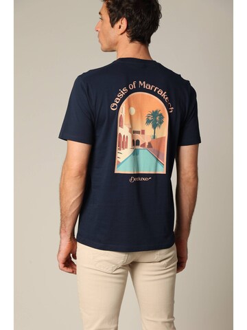 T-Shirt 'MARRAKECH' Deeluxe en bleu : devant