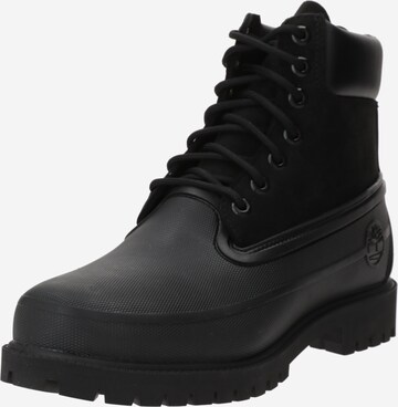 TIMBERLAND - Botas con cordones en negro: frente