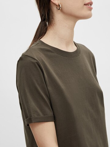 PIECES Shirt 'Ria' in Bruin