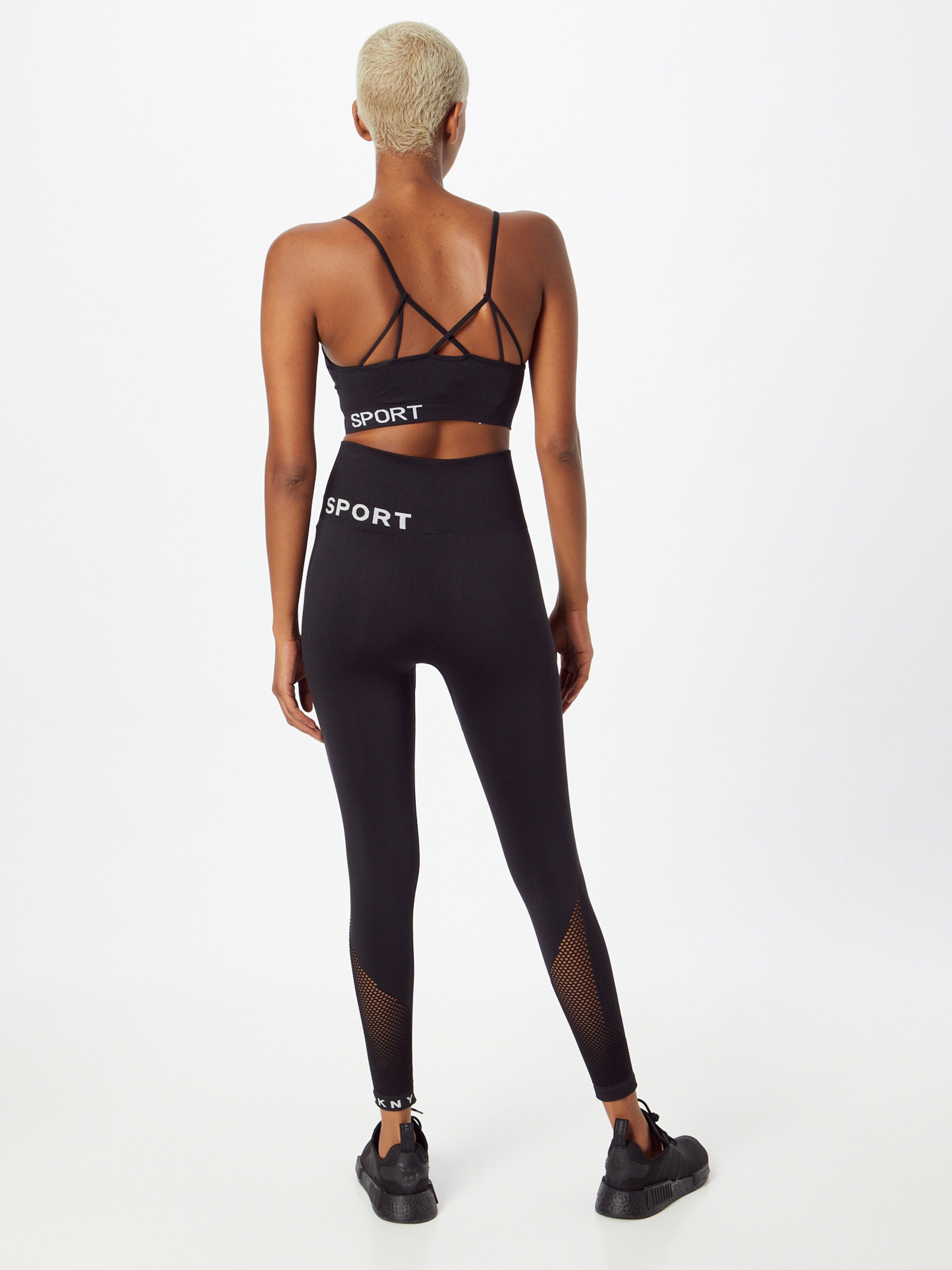 Frauen Hosen DKNY Performance Leggings in Schwarz - FP72275 Frauen Hosen DKNY Performance Leggings in Schwarz - FP72275