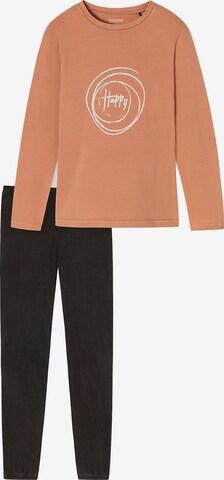 SCHIESSER Schlafanzug in Orange: predná strana