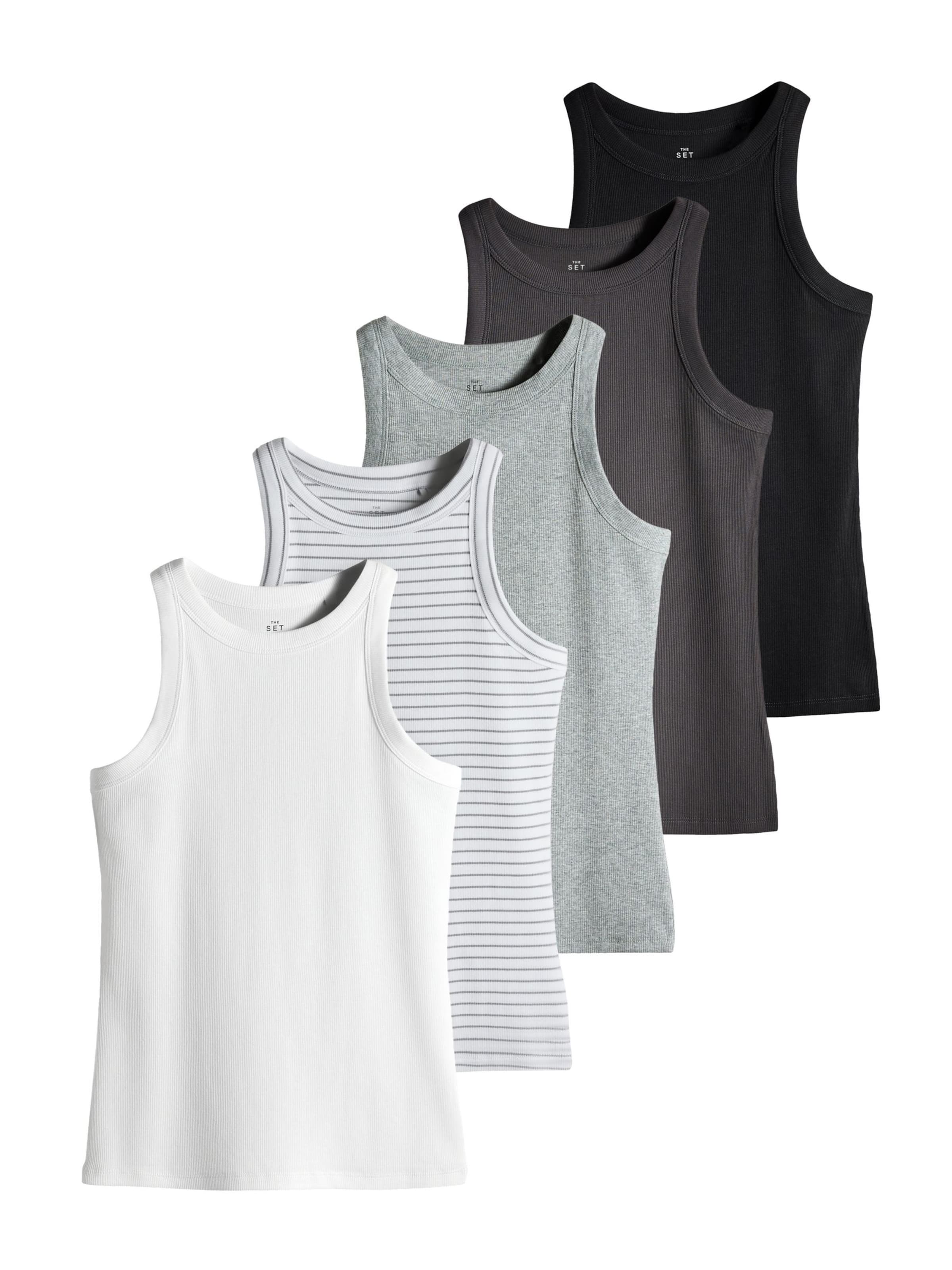 The Set Vest i blandingsfarvet: forside
