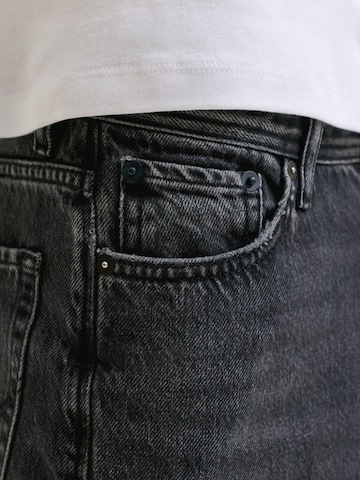 Jack & Jones Junior Wide leg Jeans 'JJIDave JJOriginal' in Black