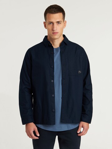 CHASIN' Regular fit Button Up Shirt 'Axel Oxford' in Blue: front