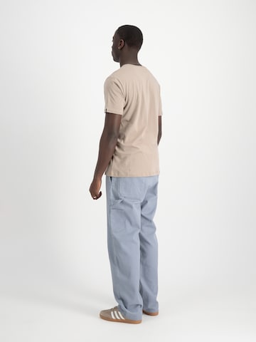 ALPHA INDUSTRIES Tričko 'NASA Orbit' – béžová
