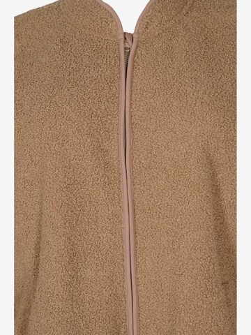 Zizzi Between-Season Jacket 'Edebra' in Brown