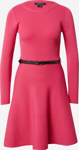 Karen Millen Трикотажное платье в Ярко-розовый: спереди