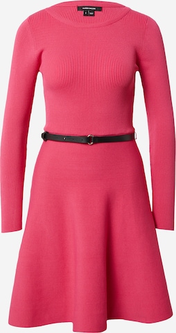 Abito in maglia di Karen Millen in rosa: frontale