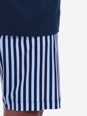 Mey Pajama short 'Graphic Stripes' in Blue