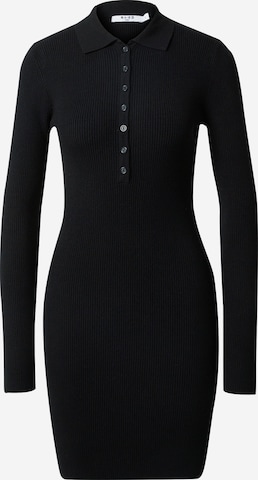 NA-KD Knit dress in Black: front