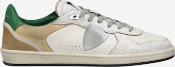 Baskets basses Philippe Model en blanc : devant