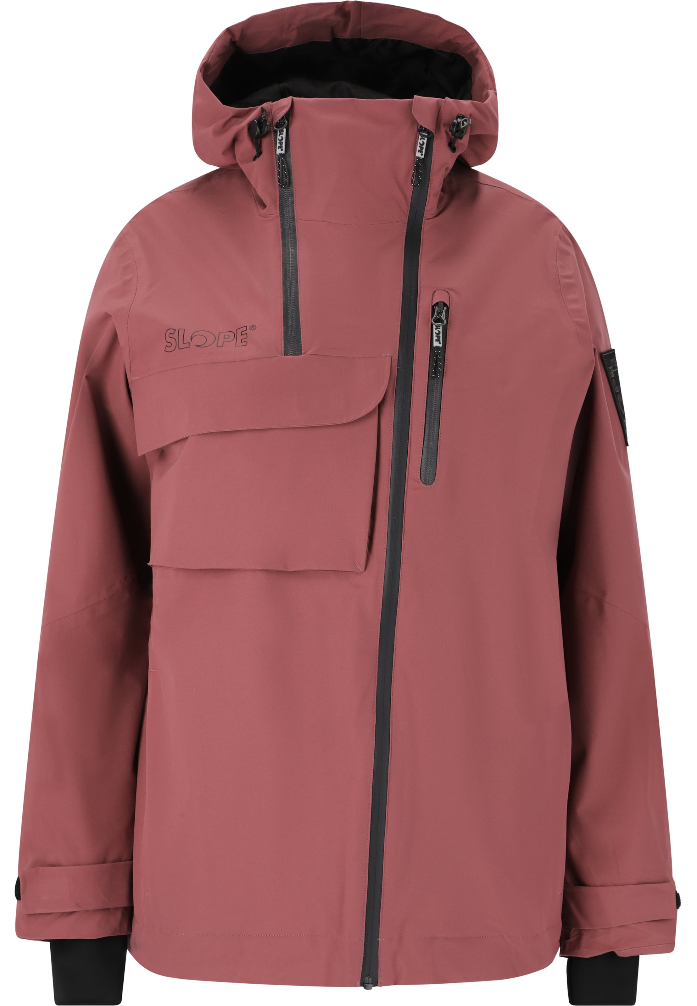SLOPE Sportjacke 'Zuko' in Rot: Vorderseite