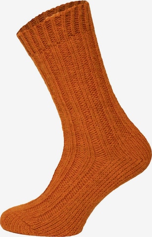 HomeOfSocks Socks 'HOS2203' in Orange: front