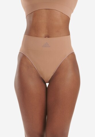 Slip ' HI LEG BRIEF ' ADIDAS SPORTSWEAR en marron : devant