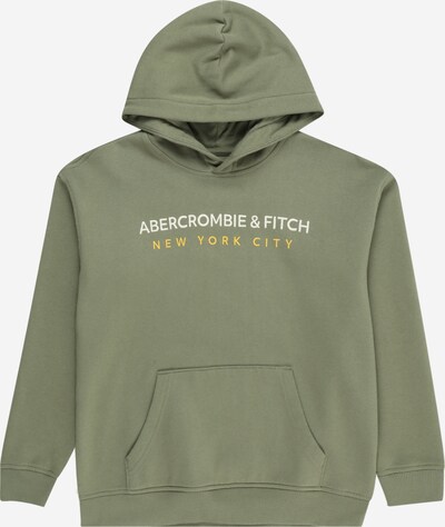 Abercrombie & Fitch Mikina - zelená / svetlooranžová / biela, Produkt