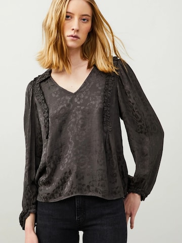 Odd Molly Blouse 'Marley' in Grijs: voorkant