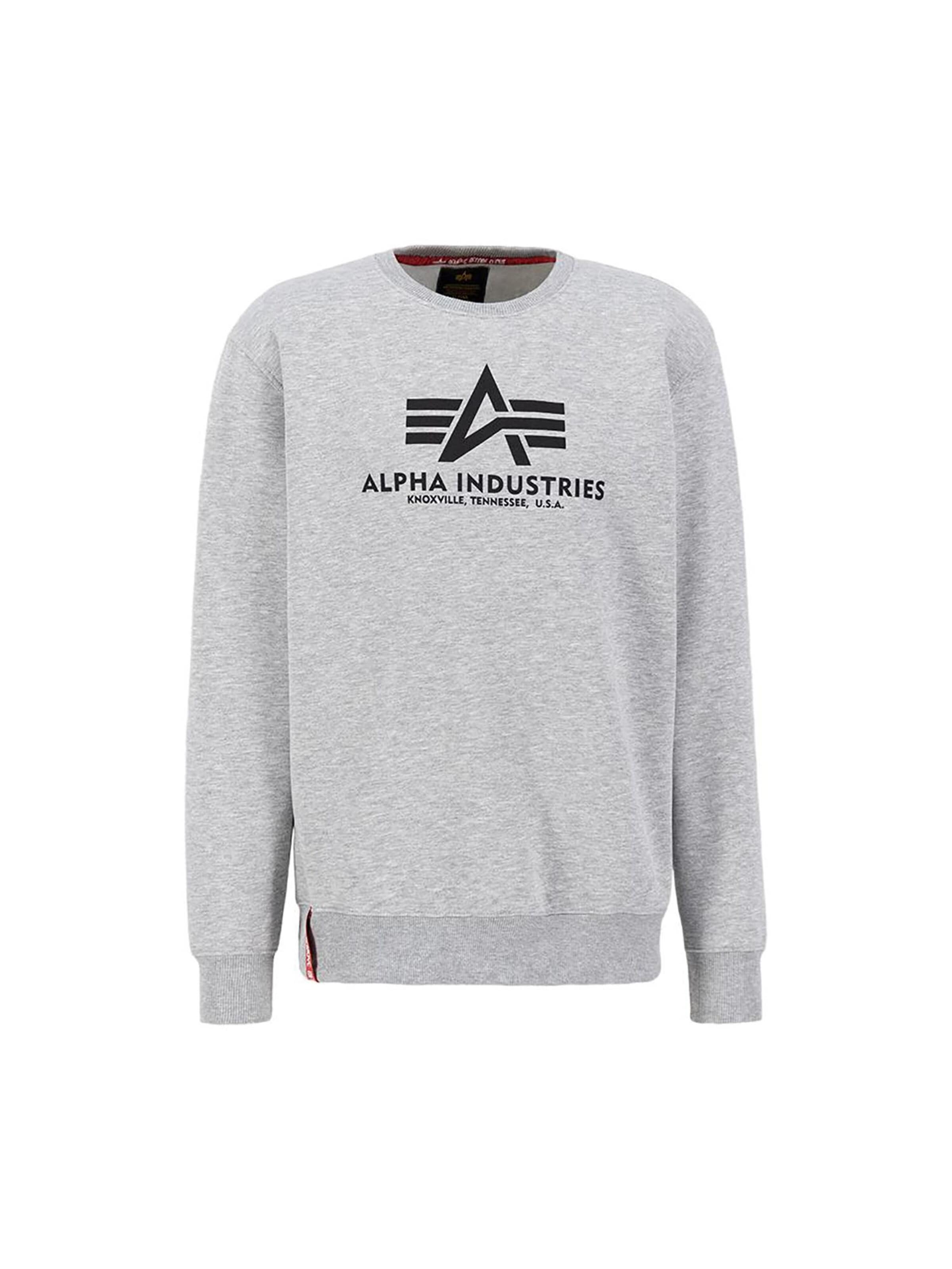 ALPHA INDUSTRIES Μπλούζα φούτερ σε γκρι: μπροστά