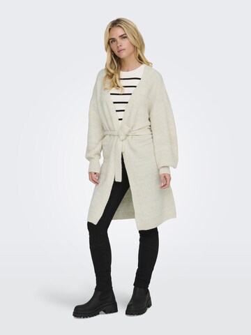 ONLY Gebreid vest 'SELESTA' in Beige