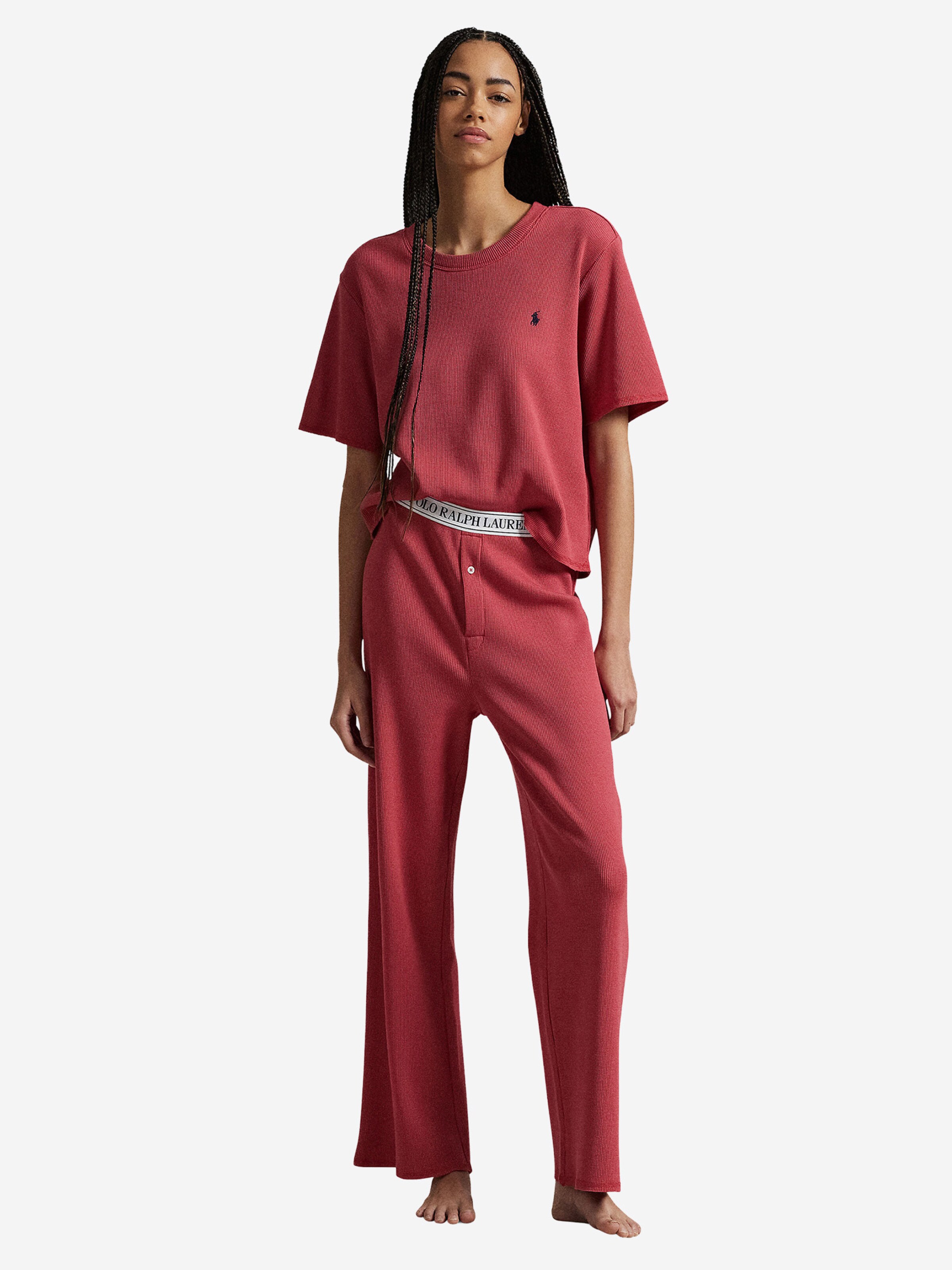 Polo Ralph Lauren Pyjama in Rot: Vorderseite