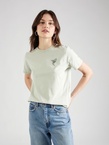 Iriedaily Μπλουζάκι 'Hazebell' σε πράσινο: μπροστά