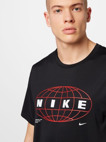 juoda NIKE Sportiniai marškinėliai