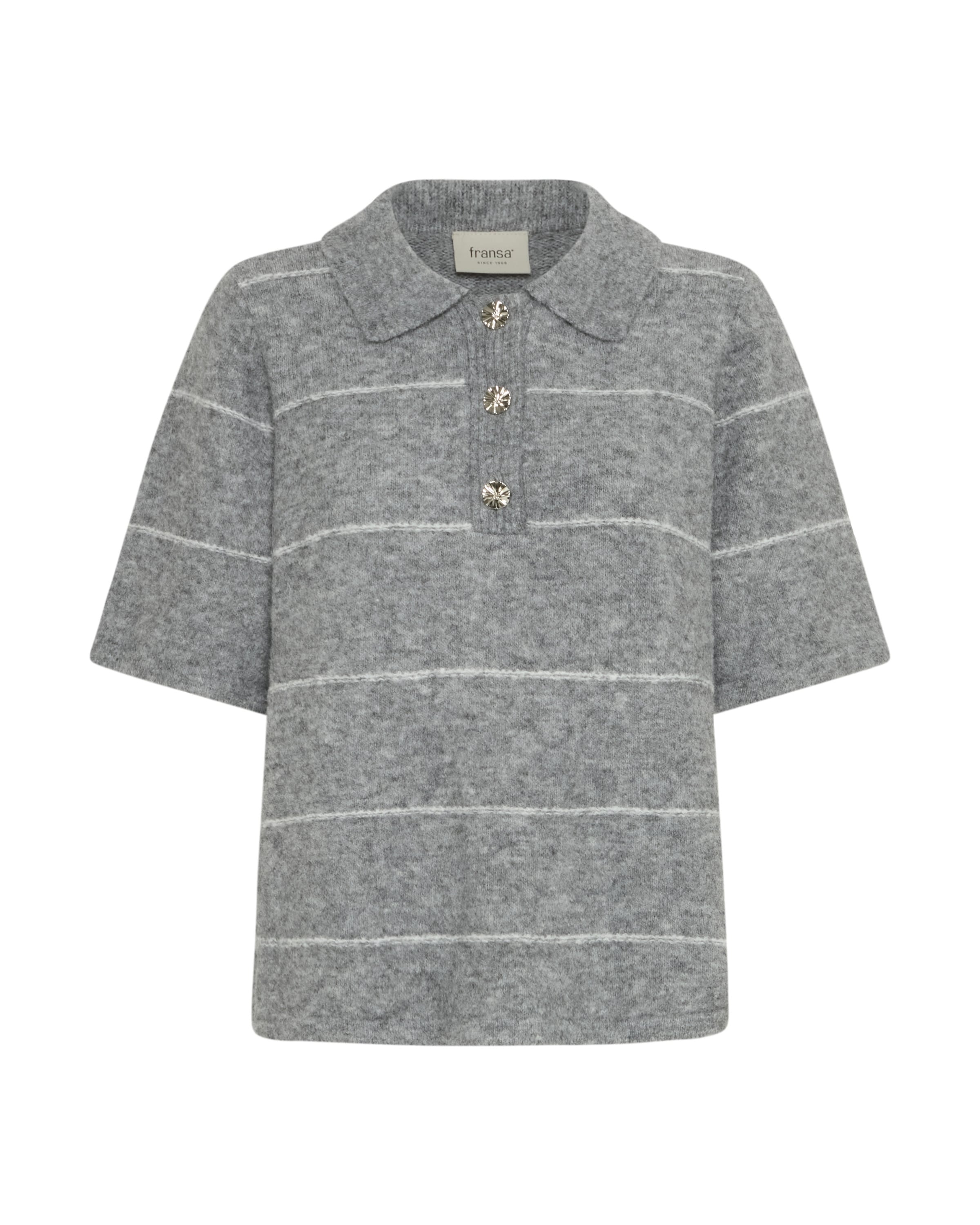 Fransa Pullover 'FRKendra' in Grau: Vorderseite