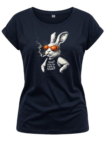 MAKAYA Shirt 'Alice Bunny' in Blue: front
