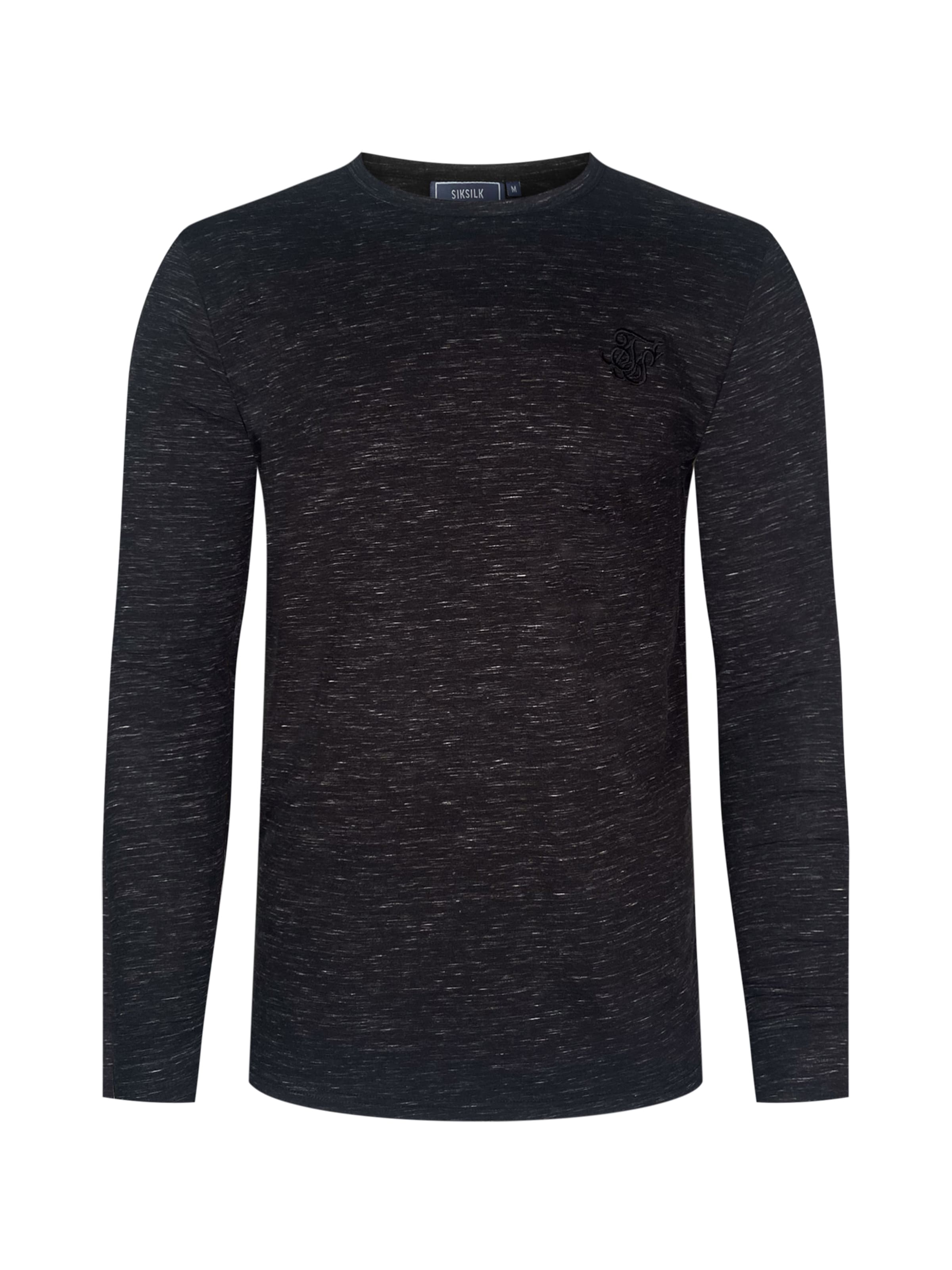 SikSilk Shirt in Black: front