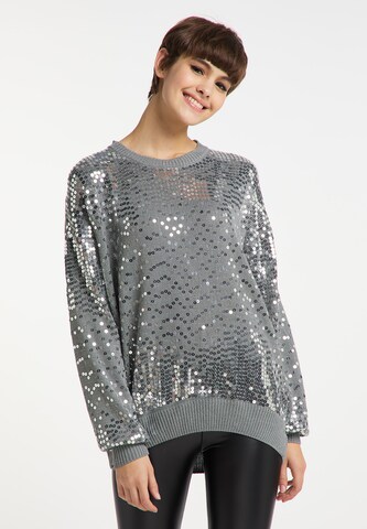 Pull-over myMo at night en gris : devant