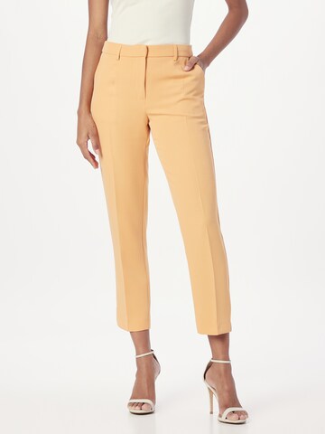 Dorothy Perkins Regular Trousers with creases 'Grazer' in Orange: front