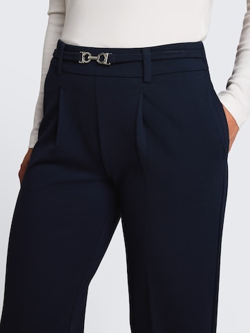 TOM TAILOR Regular Pleat-front trousers in Blue