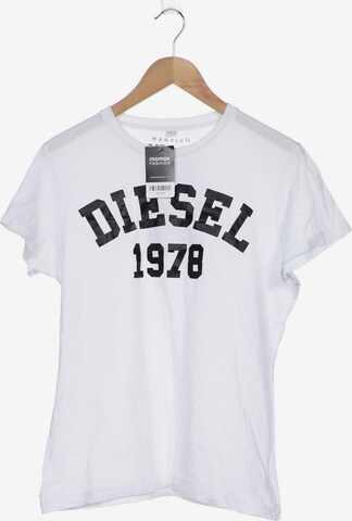 DIESEL Shirt in M in White: front