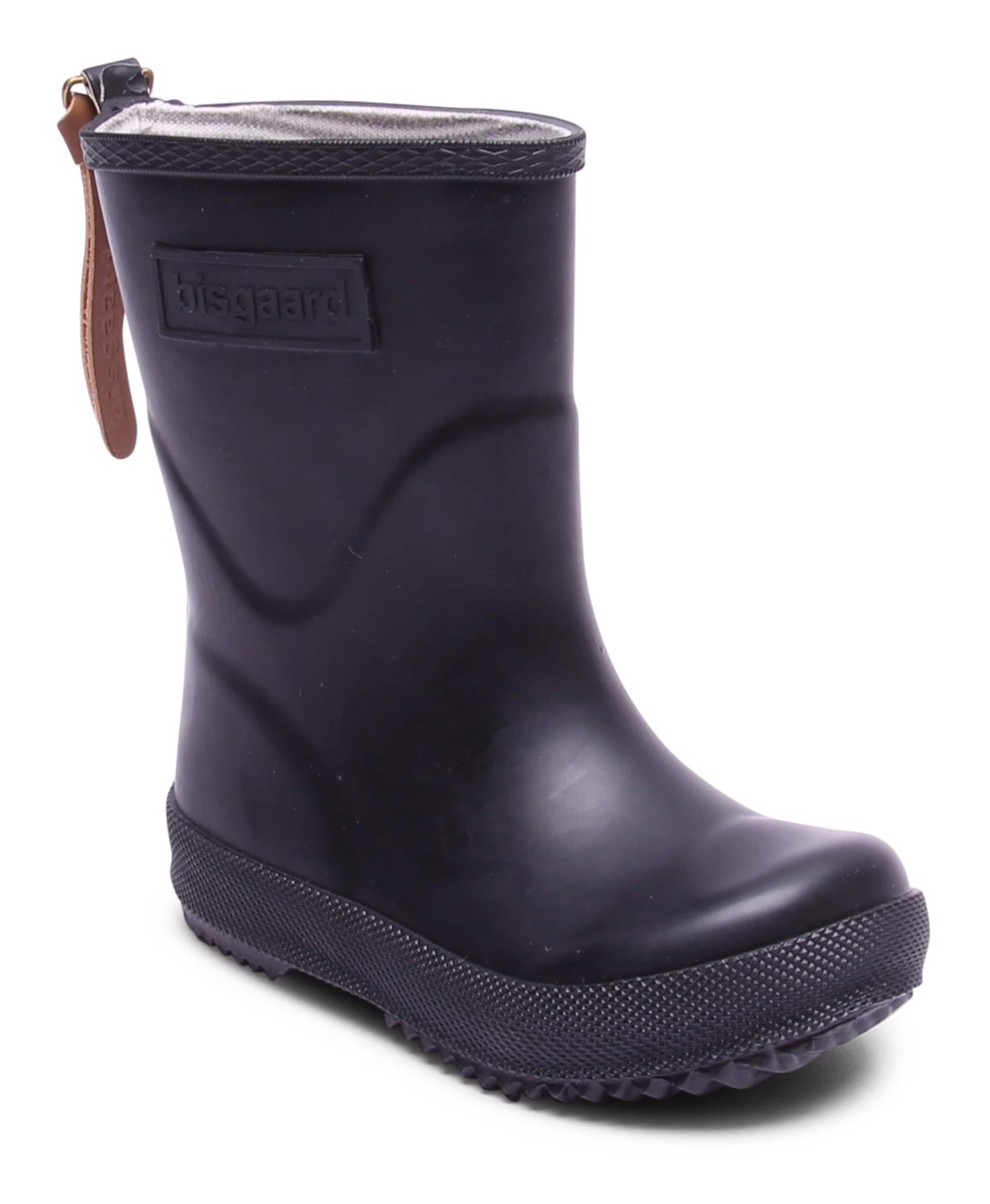 BISGAARD Rubber Boots in Black: front