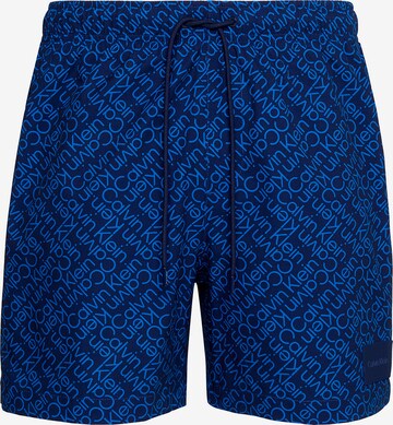 Shorts de bain Calvin Klein Swimwear en bleu : devant