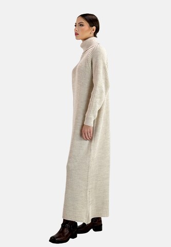 Elara Knitted dress in Beige