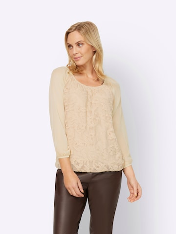 heine Blouse in Beige: voorkant